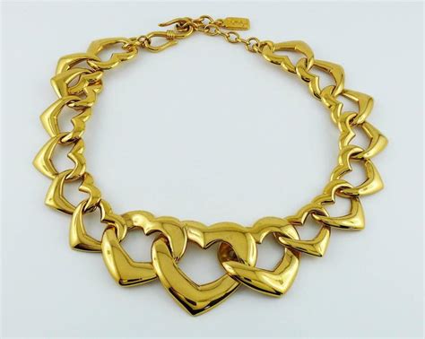 Ysl Vintage Heart Necklace 